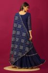 FANCY GEORGETTE EMBROIDERY SEQUENCE MOTI LACE WORK TOP SHARARA WITH DUPATTA PARTY WEAR WHOLESALE PRICE ETHNIC GARMENT (3)
