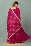 FANCY GEORGETTE EMBROIDERY SEQUENCE MOTI LACE WORK TOP SHARARA WITH DUPATTA PARTY WEAR WHOLESALE PRICE ETHNIC GARMENT (16)