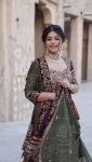FANCY GEORGETTE EMBROIDERY SEQUENCE WORK TOP PALAZZO WITH DUPATTA FESTIVE WEAR WHOLESALE PRICE ETHNIC GARMENT (6)