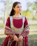 FANCY GEORGETTE EMBROIDERY THREAD SEQUENCE WORK GOWN WITH DUPATTA PARTY WEAR WHOLESALE PRICE ETHNIC GARMENT (3)