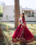 FANCY GEORGETTE EMBROIDERY THREAD SEQUENCE WORK GOWN WITH DUPATTA PARTY WEAR WHOLESALE PRICE ETHNIC GARMENT (3)