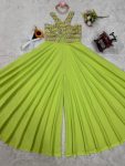 FANCY GEORGETTE EMBROIDERY THREAD SEQUENCE WORK JUMPSUIT PARTY WEAR WHOLESALE PRICE ETHNIC GARMENT (7)