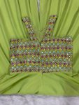 FANCY GEORGETTE EMBROIDERY THREAD SEQUENCE WORK JUMPSUIT PARTY WEAR WHOLESALE PRICE ETHNIC GARMENT (7)