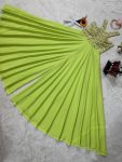 FANCY GEORGETTE EMBROIDERY THREAD SEQUENCE WORK JUMPSUIT PARTY WEAR WHOLESALE PRICE ETHNIC GARMENT (7)