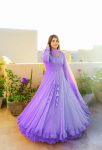 FANCY GEORGETTE LINNING WORK GOWN PANT WITH DUPATTA PARTY WEAR WHOLESALE PRICE ETHNIC GARMENT (8)