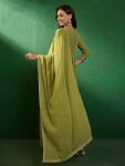 FANCY GEORGETTE SEQUENCE CODING EMBROIDERY WORK ALIA CUT TOP BOTTOM WITH DUPATTA FESTIVE WEAR WHOLESALE PRICE ETHNIC GARMENT (4)