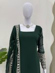 FANCY GEORGETTE THREAD WITH SEQUENCE WORK TOP SHARARA WITH DUPATTA FESTIVE WEAR WHOLESALE PRICE ETHNIC GARMENT (14)