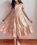 FANCY HAKOBA COTTON PRINTED ONE PIECE PARTY WEAR WHOLESALE PRICE ETHNIC GARMENT (14)