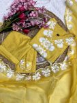 FANCY MASKA COTTON EMBROIDERY WORK TOP BOTTOM WITH DUPATTA FESTIVE WEAR WHOLESLAE PRICE ETHNIC GARMENT (3)
