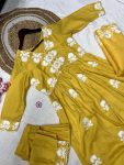FANCY MASKA COTTON EMBROIDERY WORK TOP BOTTOM WITH DUPATTA FESTIVE WEAR WHOLESLAE PRICE ETHNIC GARMENT (3)