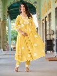 FANCY MASKA COTTON EMBROIDERY WORK TOP BOTTOM WITH DUPATTA FESTIVE WEAR WHOLESLAE PRICE ETHNIC GARMENT (3)