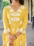 FANCY MASKA COTTON EMBROIDERY WORK TOP BOTTOM WITH DUPATTA FESTIVE WEAR WHOLESLAE PRICE ETHNIC GARMENT (3)