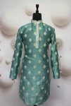 FANCY MONO SILK EMBROIDERY SEQUENCE WORK MEN’S KURTA PAYJAMA FESTIVE WEAR WHOLESALE PRICE ETHNIC GARMENT (17)