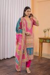 FANCY MUSLIN SILK DIGITAL PRINTED TOP BOTTOM WITH DUPATTA FESTIVE WEAR WHOLESALE PRICE ETHNIC GARMENT (2)