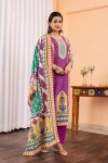 FANCY MUSLIN SILK DIGITAL PRINTED TOP BOTTOM WITH DUPATTA PARTY WEAR WHOLESALE PRICE ETHNIC GARMENT (1)