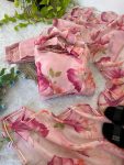 FANCY ORGANZA TABBY SILK DIGITAL PRINT AND HANDWORK GOWN BOTTOM WITH DUPATTA FESTIVE WEAR WHOLESALE PRICE ETHNIC GARMENT (8)