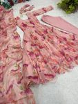 FANCY ORGANZA TABBY SILK DIGITAL PRINT AND HANDWORK GOWN BOTTOM WITH DUPATTA FESTIVE WEAR WHOLESALE PRICE ETHNIC GARMENT (8)