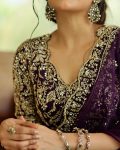 FANCY ORGANZA THREAD SEQUENCE WORK SAREE WITH UNSTITCHED BLOUSE PARTY WEAR WHOLESALE PRICE ETHNIC GARMENT (3)