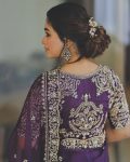 FANCY ORGANZA THREAD SEQUENCE WORK SAREE WITH UNSTITCHED BLOUSE PARTY WEAR WHOLESALE PRICE ETHNIC GARMENT (3)