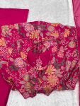 FANCY RROMAN SILK DISCHARGE PRINTING WORK KEDIYA STYLE TOP PALAZZO WITH DUPATTA PARTY WEAR WHOLESALE PRICE ETHNIC GARMENT (17)