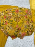 FANCY RROMAN SILK DISCHARGE PRINTING WORK KEDIYA STYLE TOP PALAZZO WITH DUPATTA PARTY WEAR WHOLESALE PRICE ETHNIC GARMENT (2)