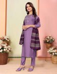 FANCY SILK THREAD EMBROIDERY WORK TOP BOTTOM WITH DUPATTA FESTIVE WEAR WHOLESALE PRICE ETHNIC GARMENT (1)