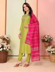 FANCY SILK THREAD EMBROIDERY WORK TOP BOTTOM WITH DUPATTA FESTIVE WEAR WHOLESALE PRICE ETHNIC GARMENT (4)