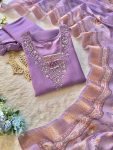 FANCY SOFT SILK HANDWORK THREAD SEQUENCE WORK TOP BOTTOM WITH DUPATTA PARTY WEAR WHOLESALE PRICE ETHNIC GARMENT (1)