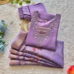 FANCY SOFT SILK HANDWORK THREAD SEQUENCE WORK TOP BOTTOM WITH DUPATTA PARTY WEAR WHOLESALE PRICE ETHNIC GARMENT (1)