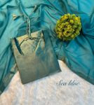 FANCY SPACE SILK PLAIN TOP WITH STAR SHINONG GEORGETTE DUPATTA PARTY WEAR WHOLESALE PRICE ETHNIC GARMENT (8)