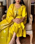FANCY VISCOSE CHANDERY SILK EMBROIDREY WORK TOP BOTTOM WITH DUPATTA PARTY WEAR WHOLESALE PRICE ETHNIC GARMENT (3)