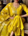 FANCY VISCOSE CHANDERY SILK EMBROIDREY WORK TOP BOTTOM WITH DUPATTA PARTY WEAR WHOLESALE PRICE ETHNIC GARMENT (3)