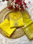 FANCY VISCOSE CHANDERY SILK EMBROIDREY WORK TOP BOTTOM WITH DUPATTA PARTY WEAR WHOLESALE PRICE ETHNIC GARMENT (3)
