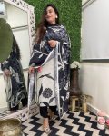FANCY VISCOSE RAYON PRINTED TOP BOTTOM WITH DUPATTA PARTY WEAR WHOLESALE PRICE ETHNIC GARMENT (3)