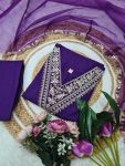 FANCY VISCOSE RAYON SEQUENCE CODING EMBROIDERY WORK TOP BOTTOM WITH DUPATTA PARTY WEAR WHOLESALE PRICE ETHNIC GARMENT (4)
