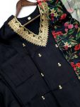 FANCY VISCOSE SILK EMBROIDREY WORK TOP BOTTOM WITH DUPATTA PARTY WEAR WHOLESALE PRICE ETHNIC GARMENT (3)