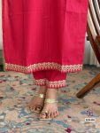 FANCY VISCOSE SLUB EMBROIDERY CODING WORK TOP BOTTOM WITH DUPATTA PARTY WEAR WHOLESALE PRICE ETHNIC GARMENT (5)