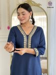 FANCY VISCOSE SLUB EMBROIDERY CODING WORK TOP BOTTOM WITH DUPATTA PARTY WEAR WHOLESALE PRICE ETHNIC GARMENT (4)