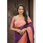 FASHIONABLE BANARASI SOFT SILK JACQUARD WEAVING WORK SAREE WITH UNSTITCHED BLOUSE PARTY WEAR WHOLESALE PRICE ETHNIC GARMENT (14)