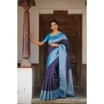 FASHIONABLE BANARASI SOFT SILK JACQUARD WEAVING WORK SAREE WITH UNSTITCHED BLOUSE PARTY WEAR WHOLESALE PRICE ETHNIC GARMENT (18)