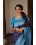 FASHIONABLE BANARASI SOFT SILK JACQUARD WEAVING WORK SAREE WITH UNSTITCHED BLOUSE PARTY WEAR WHOLESALE PRICE ETHNIC GARMENT (18)