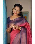 FASHIONABLE BANARASI SOFT SILK JACQUARD WEAVING WORK SAREE WITH UNSTITCHED BLOUSE PARTY WEAR WHOLESALE PRICE ETHNIC GARMENT (27)