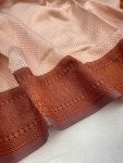 FASHIONABLE BANARASI SOFT SILK WEAVING WORK SAREE WITH UNSTITCHED BLOUSE PARTY WEAR WHOLESALE PRICE ETHNIC GARMENT (6)