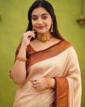 FASHIONABLE BANARASI SOFT SILK WEAVING WORK SAREE WITH UNSTITCHED BLOUSE PARTY WEAR WHOLESALE PRICE ETHNIC GARMENT (6)