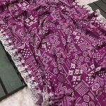 FASHIONABLE CHINON DIGITAL PRINTED EMBROIDREY CODING SEQUENCE WORK SAREE WITH UNSTITCHED BLOUSE AND WAIST BELT PARTY WEAR WHOLESALE PRICE ETHNIC GARMENT (3)