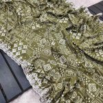 FASHIONABLE CHINON DIGITAL PRINTED EMBROIDREY CODING SEQUENCE WORK SAREE WITH UNSTITCHED BLOUSE AND WAIST BELT PARTY WEAR WHOLESALE PRICE ETHNIC GARMENT (9)
