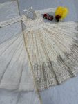 FASHIONABLE CHINON EMBROIDERY SEQUENCE WORK GOWN WITH DUPATTA PARTY WEAR WHOLESALE PRICE ETHNIC GARMENT (7)