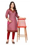 FASHIONABLE COTTON BEAUTIFUL NECK DESIGN ONLY KURTI PARTY WEAR WHOLESALE PRICE ETHNIC GARMENT (7)
