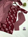 FASHIONABLE COTTON PRINTED EMBROIDERY WORK TOP BOTTOM WITH DUPATTA PARTY WEAR WHOLESALE PRICE ETHNIC GARMENT (3)