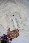 FASHIONABLE COTTON SEQUNECE EMBROIDERY CHIKANKARI WORK TOP BOTTOM WITH DUPATTA PARTY WEAR WHOLESALE PRICE ETHNIC GARMENT (4)